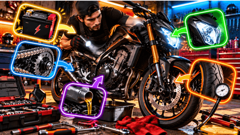 ¿Tu moto está fallando? 12 problemas que puedes revisar tú mismo antes de ir al taller